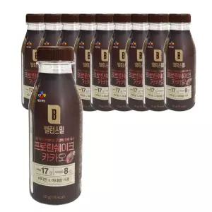 밸런스밀 카카오 프로틴 쉐이크 10개 식사대용 선식 귀리 가루 미숫 아침 발란스 대용식 영양