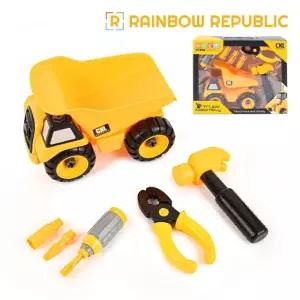 PV 조립 중장비 덤프트럭 세트건설미니카 자동차 장난감