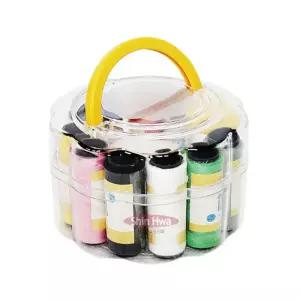 해바라기 반짓고리함 반짇고리 바늘 케이스 10색실 반지함 효자핀