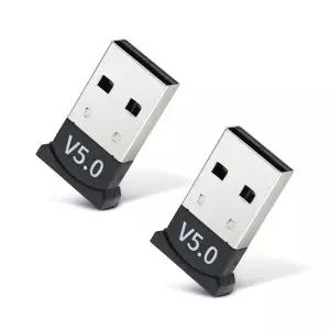 블루투스 5.0 USB 동글 2개입 무선 마우스 키보드 노트북 스피커 헤드셋 이어폰 테블릿 최대 10m 게임 게이