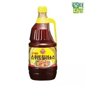 오뚜기 스위트 칠리 소스 2.1kg X 2개월남쌈 핫소스 샤브샤브 월양념 대용량