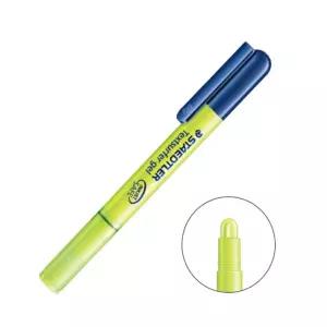 스테들러 264 고체 형광펜 10개 노란색 문구 사무용 스틱 형광 필기 마카