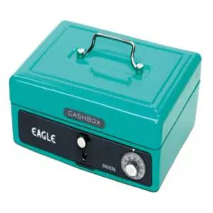 이글)미니수제금고(소 녹색 668S)돈 현금 저금통 다용도 잠금 튼튼한 손잡이 소형