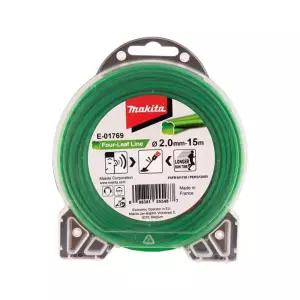 마끼다 E-01769 나일론 예초기날 리필용 2mmx15M스틸 와이어 트위스트 안전 풀깍기 브러쉬 각도 잡초제거