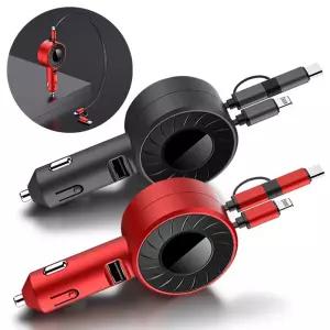 차량용충전기 USB 시거잭 차량용 고속 충전선 5핀 8핀 C타입 80cm 길이조절용USB 시가 용잭 USB변환기 멀티