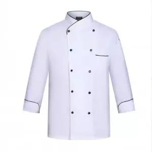 남녀 공용 긴팔 조리사복 세트 작업 셰프복 여성 남성 기능 위생 주방유니폼 앞치마 호텔 조리 사유니폼 패