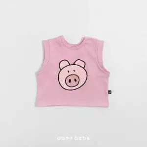 오뜨베베 아기 봄 조끼 럭키 프렌즈 베스트 등원룩 라운드티