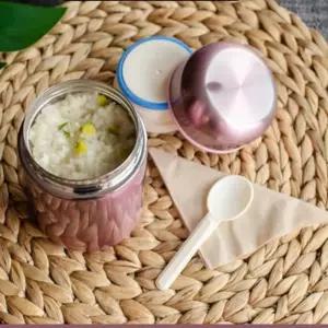 모던스푼보온죽통350ml 스푼이 있어요 이유식죽통 국통 죽통병 고급병 도시락 스텐 죽병 보냉 냉병 온병