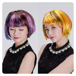 (PW) (단발믹스가)파티가발 코스프레가 용가 머리가 통가 패션가 공연가 장기자랑가