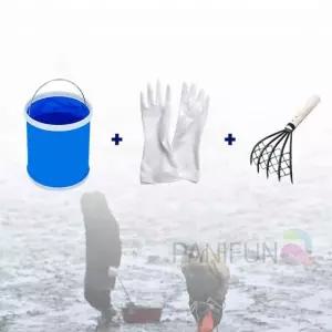 조개 체험 호미 세트 바지락캐기 갈퀴 갯벌도구 캐는 잡이 삼각 캐기 물통