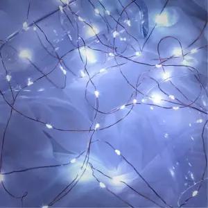 비타리토 태양광 LED 300구 30M 와이어 백색 전구가랜드 트리 캠핑 건전지 캠핑알 감성조명 앵두 장식 가랜