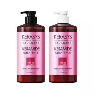 애경 케라시스 케라마이드 극손상/반곱슬 2종 샴푸/트리트먼트 1L 2개 951329