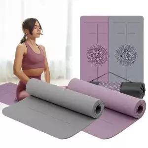 요가매트 헬스장 와이드TPE센터라인 홈트 두꺼운 8mm 요가매트 운동매트 헬스매트