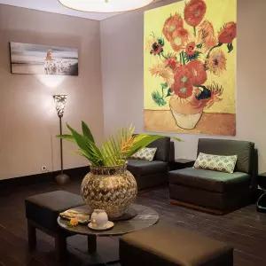 반고흐 패브릭 포스터 해바라기B L인테리어가리개 바란스 커튼 커텐 소품 천액자 명화 그림 감성