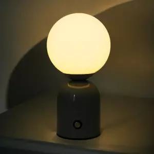 게더릭 무선 터치 테이블 스탠드 (그레이)USB 램프 LED무드등 충전식등 조명 거실등 USB