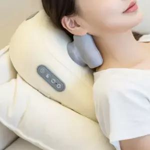 [폰세사리] KAUF 목 어깨 베개 마사지기 승모근 온열 안마기 무선 마사지기계 KF-WM07