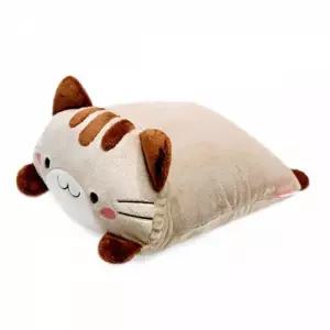 미네코 사각쿠션 (브라운) (중-35cm)귀여운 어린이 인형 봉제 캐릭터