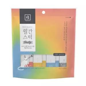 브리더랩 월간스틱 파티-믹스 440g 11g X 40개입강아지영양간식 파우치 짜먹는 애견