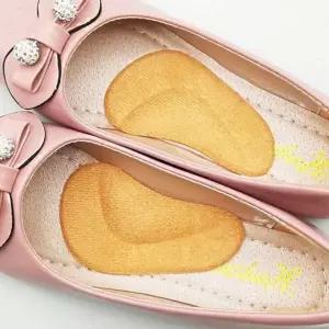 [골드스마일]스웨이드 실리콘 반달형 아치 깔창 발쿠션 하이힐 패드