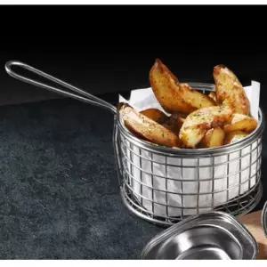 이딜리 튀김 바스켓 감자 치킨 건지개 튀김망 원형 대감자 가라아케 식당용 가정용 접시 그릇 채반 칩스 피