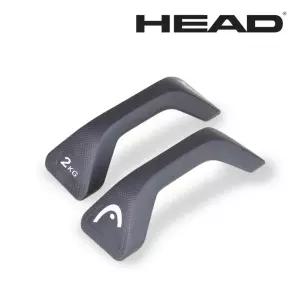 헤드 푸쉬업아령 2kg 2개입(그레이)홈트레이닝 집에서운동하기 근력 헬스장 기구 고무 국산덤벨 홈트