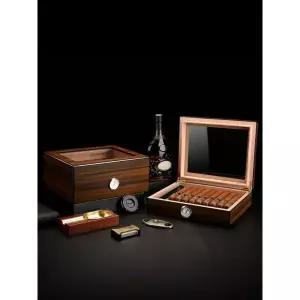 고급형 시가 파우치 케이스 휴대용 일반형 휴미더 담배케이스 블랙에보니 B