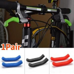 1쌍 자전거 핸들바 그립 랩 브레이크 레버 논슬립 실리콘 커버 보호대 휴대용