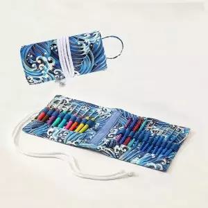 뜨개질공예 코바늘 보관 정리 필통형 천 파우치