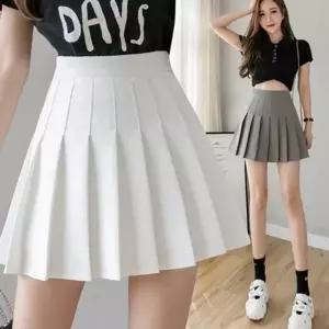 하이틴 여자 플리츠 스커트 테니스 여성 플리츠 스커트 데일리 속바지