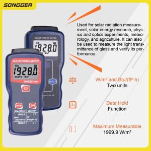 SM206  UV NIR 출력 측정기 디지털 휴대용 방사선 태양에너지 광학실험 농업 기상용