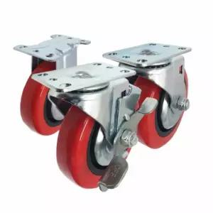 우레탄 카트 캐스터 5호 운반용바퀴 대차캐스터 구르마 구루마 고정 용바퀴 소형 롤테이너