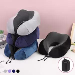 메모리폼 목쿠션 LM-0094베개 여행 받침 보조 휴대용 여행용