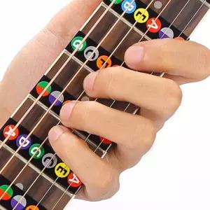 통기타스티커 계이름외우기 음계 자판 스티커