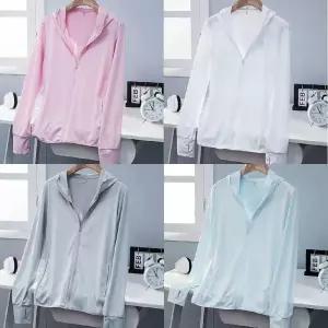 여성 스판소재 후드일체형 바람막이 자켓긴팔 집업 재킷 심플 점퍼 여자