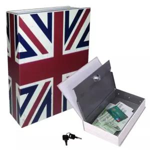 소설책금고 세이프북 비밀 저금통 영국국기인테리어 장식용 모양 디자인 동전