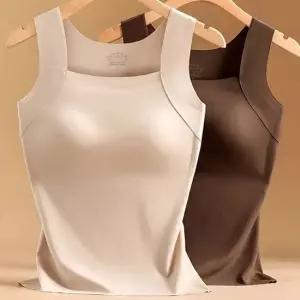 심리스 나시 여성 캡내장 기모 보습 3color 민소매나시 끈나시 나시 면나시 여성나시