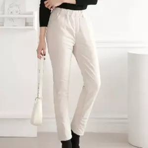 여성 겨울 패딩바지 골프 팬츠 기모 솜여성 조거 누빔 여자 오리털 와이드 골프복