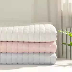 잠자리 스노우시어서커 밴드형 카페트 겸 패드 SS단품이불 매리스 요이불 침구 누빔 러그