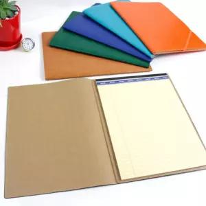 (아인텍) 가죽 A4 레포트패드 슬림노트수납 다이어리 수첩 메모 여행용 리포트 노트용