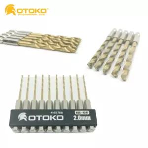 철기리 드릴 전동날 철제 구리 HSS 4241 임팩비트 2.0MM 10pcs+1 드라이버 임팩 판기리