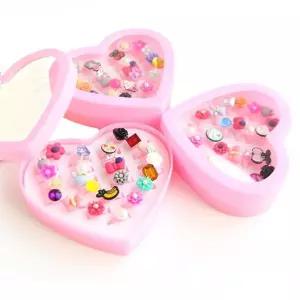 아동집게핀 유아 반지 병원 어린이집 4세여아선물 24개세트