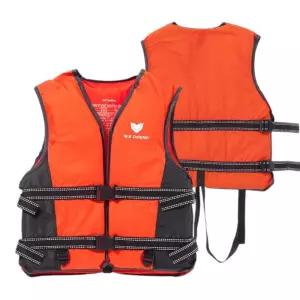여름 물놀이 청소년 성인용 구명조끼(L) (오렌지+블랙) 워터파크 수영장 KC인증구명복 이구명 이수영 이구