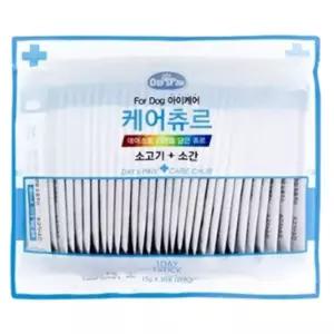 애견 눈관리 소고기 소간 30개입 1P 대용량 습식 간식 짜먹는 영양 부드러운 강아지파우치 강아지장 반려