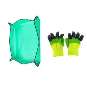 원예용 다용도매트와 장갑 1세트(대형)텃밭방수 용매트 분갈이용패드 용패드 깔개