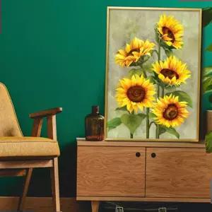 풍수그림 해바라기그림 액자 돈들어오는 A2 SUN6