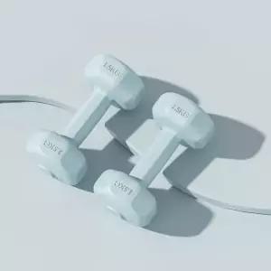 바디필 컬러 육각 덤벨 아령 2개세트(1.5kg) (블루)헬스 홈트