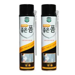 건물외부 1+1 다목적 폴리우레탄폼 일회용월드 월드적 적건용 적폼 건용 폴리우레탄