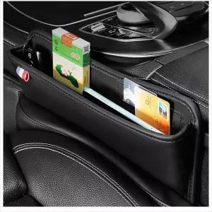 D24 차량용 3색 사이드포켓 틈새수납 가죽쿠션정리함 용포켓 포켓함 자동차
