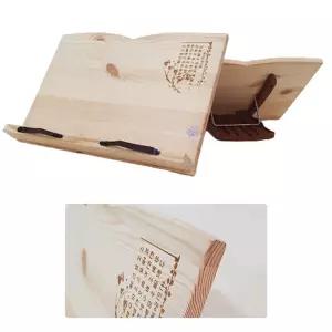 한글서문 원목 독서대 각도조절 책받침대 북스탠드 거치대 높이 우드 필기 필기용 휴대용