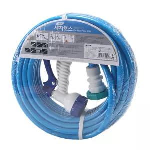 호스 다용도 세차 15M 분사 기능 7가지 고탄력 다기능 이중 재질 급수기원예도구 물호스 공사장 호스릴 부